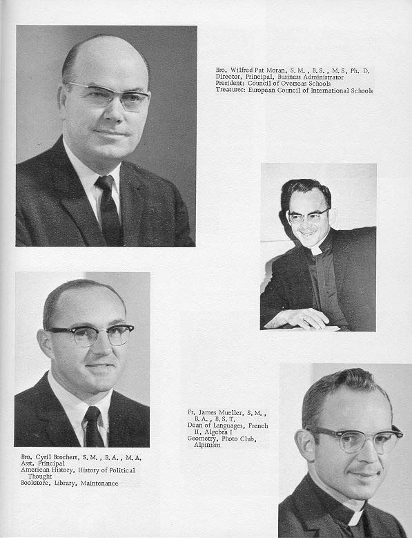 Villa Saint Jean International School  1970 Yearbook Le Chamois Faculty p7